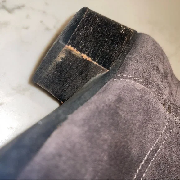 Dolce Vita Over-the-Knee Suede Boots in Gray - Picture 9 of 16